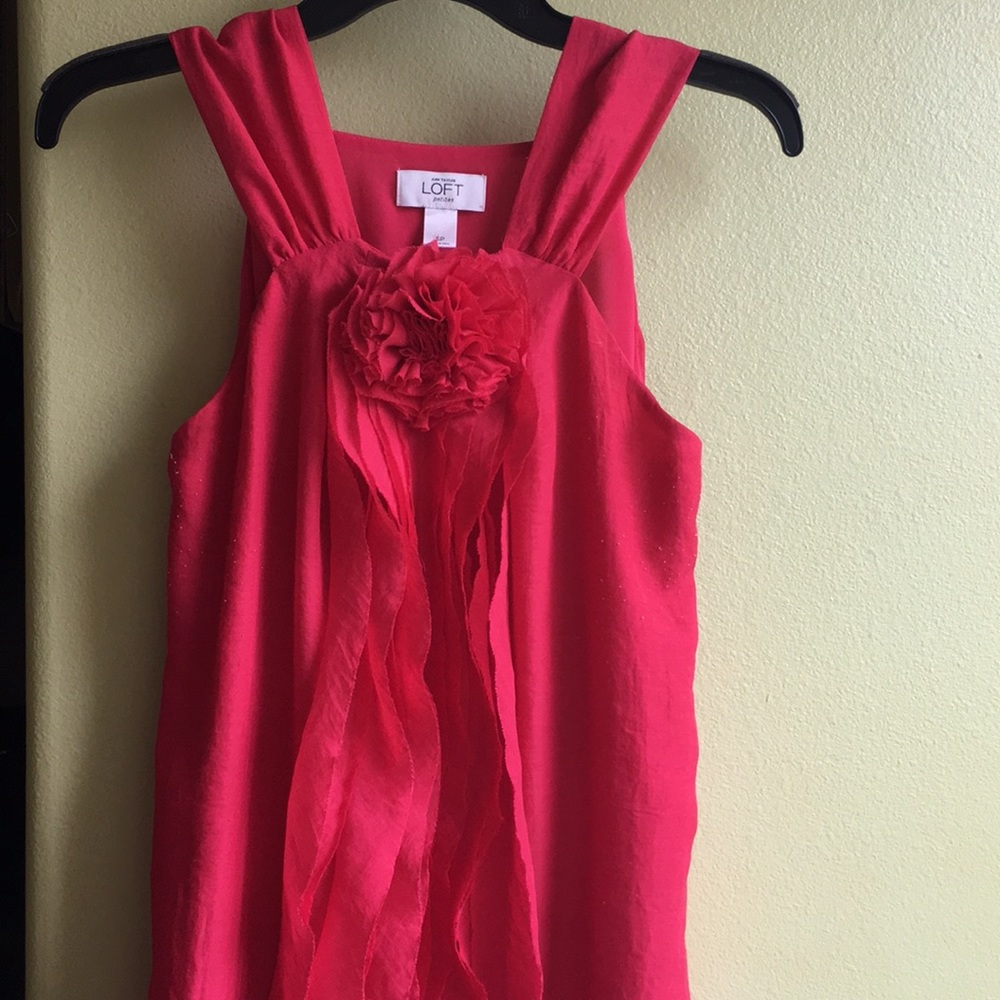 Loft Magenta Halter Top